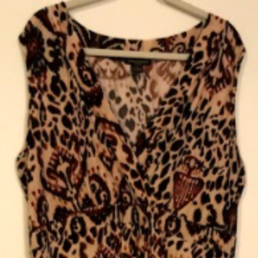 Maxi dress in animal print